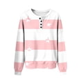 thumbnail image 6 of Cmfcve Cut Star Shirt for Women Oversized Printed Long Sleeve Pullover Sweatshirts Fashion Casual Daily Tops, 6 of 7