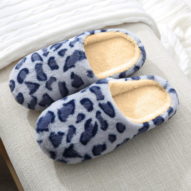 Plush Slippers Avon Leopard Print Slippers Slide Slippers Avon