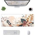 thumbnail image 3 of Boho Flower Mouse Pad Large Extended Desk Mousepad Mat XL Non-Slip 31.5 X 11.8 in Long Keyboard Pads Base Stitched Edge for Home Gaming Office Work, 3 of 6