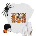 thumbnail image 5 of Women's Casual Pumpkin Print T Shirt Short Sleeve Crewneck Loose Fit Tee for Everyday, 5 of 6