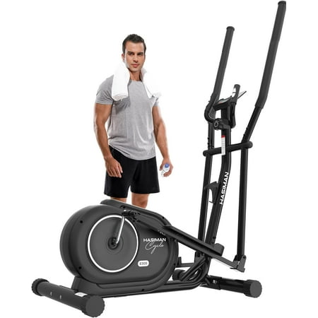 Elliptical Machine Magnetic Elliptical Exercise Bike for Home Use  Indoor Elliptical Trainers with Heart Rate Monitor  350 lbs Max Weight 16 Stride Length