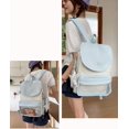 thumbnail image 3 of Sunyuer Women Kawaii Flap Ita Backpack, Large Capacity Clear Front Pocket Backpack with Star Charm, Lightweight Nylon Casual Daypack for School Travel, 3 of 8