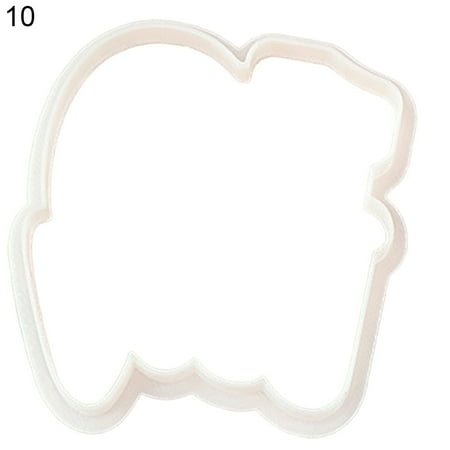 

Yoone Fondant Stamp Non Stick Easy to Demold Plastic Number Letter Reverse DIY Cookie Embosser Baking Accessories