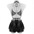 thumbnail image 5 of IDALL Plus Size Lingerie for Curvy Women Babydoll Dress for Women Womens Lingerie Leather Plus Size Bra Mini Skirt Set Women's Lingerie Lingerie Sets for Women Black XXL, 5 of 5