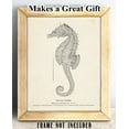 thumbnail image 6 of Seahorse Artwork - 11x14 Unframed Art Print - Great Beach House Wall Decor, 6 of 6