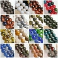 thumbnail image 2 of U8MO Round 4mm 6mm 8mm 10mm 12mm Natural Stone Gemstone Loose Beads Jewelry Making-Green Sand-12mm (10pcs), 2 of 6