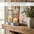 thumbnail image 5 of XIBUFE Rustic Farmhouse Lantern Decor Set of 2-Stylish Decorative Lanterns for Your Living Room,Fireplace Mantle Or Kitchen Dining Table-Modern Indoor/Outdoor Coffee Table Decor, 5 of 10