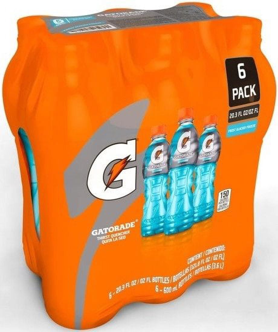 Gatorade Thirst Quencher Glacier Freeze, No Allergens, 20.28 fl oz, 6 Pack