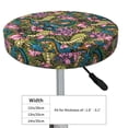 thumbnail image 4 of Haiem Snake And Flower Cushion Round Bar Chair Seat Cover Bar Chair Cushion Covers Elastic Washable Bar Chair Cover,Protects from Scratches and Stains-14 inch, 4 of 7