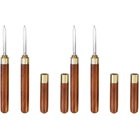 

4pcs Pick Tool Kitchen Handle Ice Puerh A Bartender Stainless for Rosewood Needle Steel with Picnic Puer Camping Tea Copper Cake Bar - Wooden