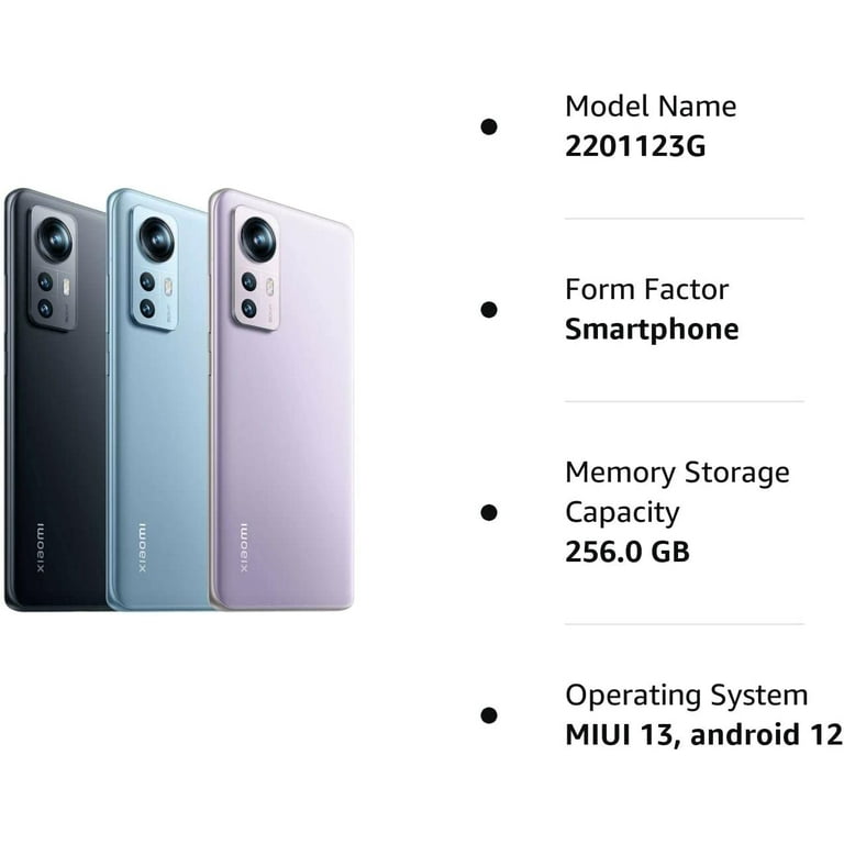 Xiaomi Mi 12 5G Smartphone 8GB RAM, 128/256GB ROM, Snapdragon 8