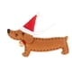 thumbnail image 4 of 2x colgantes navideños Dachshund perro en forma de decoración navideña muñeca manualidades Café y blanco Fernando Colgante, 4 of 8