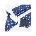 thumbnail image 4 of Conjuntos de corbatas para hombres INSPIRE CHIC, corbatas de lunares con pañuelo a juego para bodas y negocios, azul real, 4 of 5