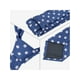 thumbnail image 4 of Conjuntos de corbatas para hombres INSPIRE CHIC, corbatas de lunares con pañuelo a juego para bodas y negocios, azul real, 4 of 5