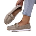 thumbnail image 5 of Quaouag Loafers for Women Casual Comfortable Slip On Flat Shoes Lightweight Leisure Work Shoes Comfort Walking Shoes, 5 of 7