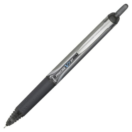PILOT 089431 V7 Rt Liquid Ink Retractable Rollerball Pen, 0.7 Mm. Fine Tip, Black Ink - Barrel