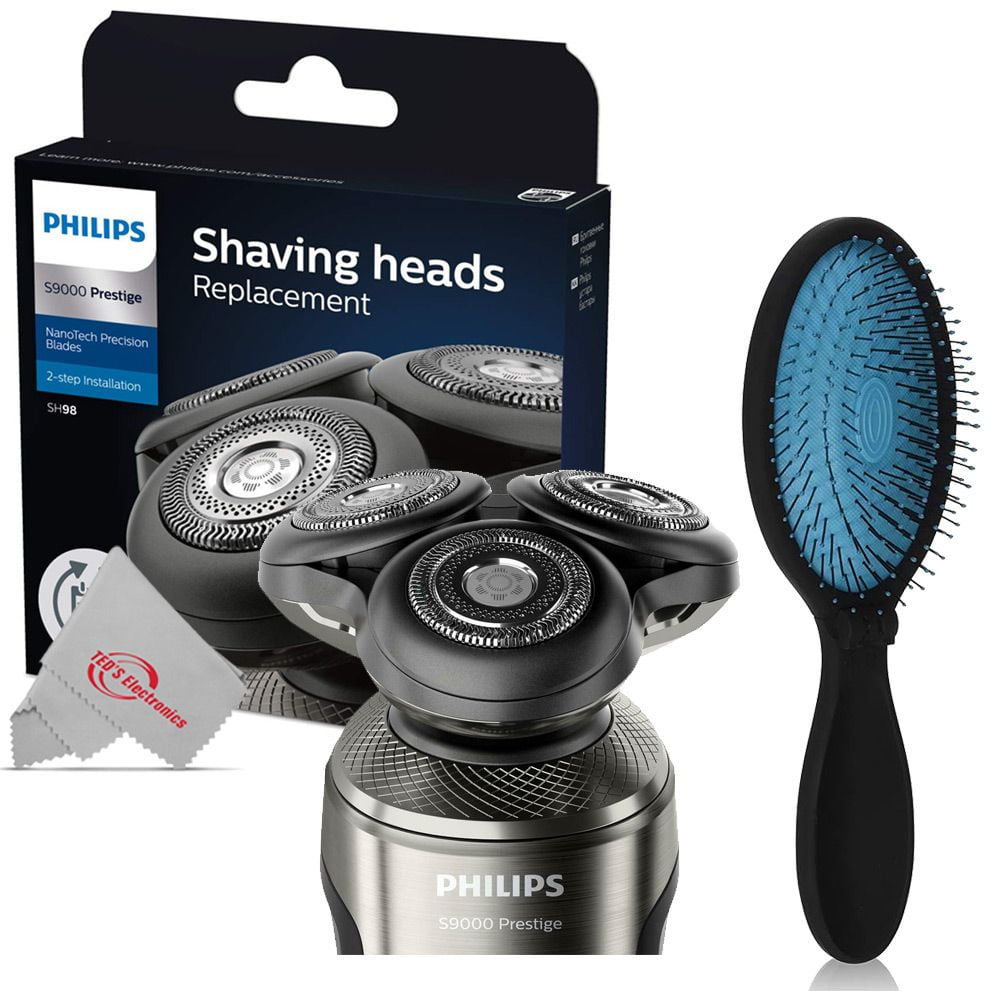 Philips Norelco Shaver 9000 Prestige Shaving Head, SH98/72 + WET BRUSH