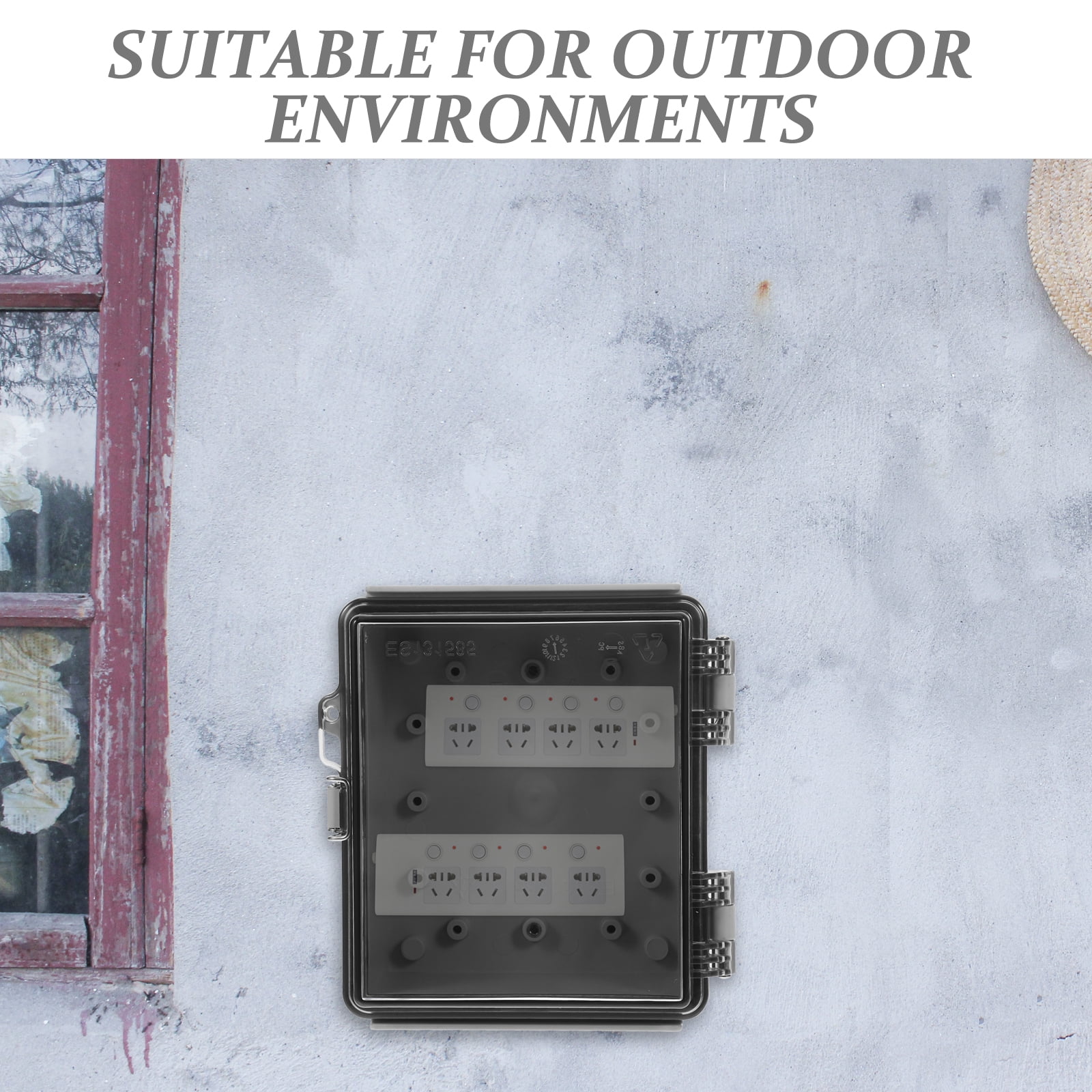 hengzirui Clear Lid Junction Box Waterproof Electrical Line Box Outdoor Junction Enclosure Box