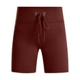 thumbnail image 2 of Sevevn Women's Fashion Casual Solid Color High Waist Elastic Yoga Pants Shorts yoga shorts for women plus size, 2 of 8