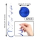 thumbnail image 5 of Naiovety 6 pack/lote colgante en espiral ingredientes seguros artesanía exquisita DIY colgante decorativo guirnalda aniversario Kits de decoración para fiestas Azul 27.5 pulgadas, 5 of 6