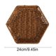 thumbnail image 3 of CaiYueKe Plastic Woven Storage Basket Tray for Kitchen Fruit Vegetables Snacks Candy Bread Organization Multi Functional Home Decor Imitation Vines Rattan Style, 3 of 7