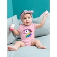 thumbnail image 2 of Pixel Unicorn Glittery Art Bodysuit Infant -Image by Shutterstock,  24 Months, 2 of 4