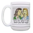 thumbnail image 2 of ThisWear Funny Quotes Mug Set Sorry for What I Said About You 2 Pack Gift 15oz Coffee Mugs, 2 of 4