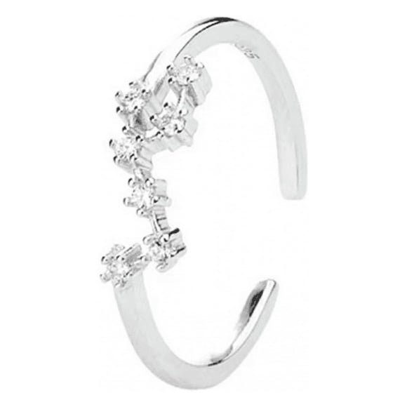 Horoscope Ring 925 Sterling Silver Statement Ring for Women