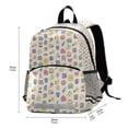 thumbnail image 3 of Cute doodle pattern background Teenage Backpack Middle Students Bookbag Outdoor Daypack, 3 of 5