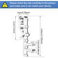 thumbnail image 2 of Hidden Channel Valance Clips - 24Pcs Clear Plastic Blind Retainer Clips for Valances, 2 of 7
