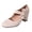 Beige, variant on Bow Dressy Heeled Shoes for Women Bride Wedding Elegant Casual Bowknot Leather Chunky Block High Heels Fashion Dress Pumps Spring Fall Beige Size 6