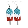 thumbnail image 1 of American Independence Day Ice Stick Ice Ring Ear RingThe Best Gift for A Loved One, 1 of 4