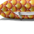 thumbnail image 4 of Abstract Pet Bed, Continuous Flaming Art Deco Wall Paper Tangerine Tones Illustration, Chew Resistant Pad for Dogs and Cats Cushion with Removable Cover, 24" x 39", Vermilion Mustard, by Ambesonne, 4 of 4