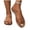 Gold, variant on ZACPNCV Womens Plus Size Low Heel Sandals Clear Strap Comfort Casual Outdoor Shoes Summer