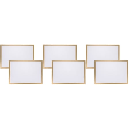 Masteelf 6 Sets Magnetic Photo Frames Self-adhesive Paintings Display Frames Picture Frames