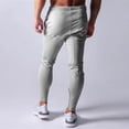 thumbnail image 4 of FRSASU Men's Tapered Gym Joggers, Lightweight Training Cuffed Sweatpants with Pocket and Drawstring, Slim Fit Athletic Running Pants Gray, 4 of 9