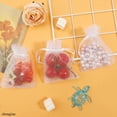 thumbnail image 4 of White Organza Bags - 200Pcs, Sheer 3x 4 Inch, Jewelry & Party Favor Bags with Drawstring, Mesh Gift Pouches for Wedding, Valentine's Day Party, 4 of 5
