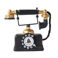 thumbnail image 1 of Teléfonos de marcación rotativa, clásico, antiguo, Retro, fijo, escritorio, teléfono Vintage para el hogar, la oficina y la escuela, 1 of 5