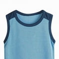 thumbnail image 5 of TOWED22 Boys' Active Clothes Outfits 2 Pieces Athletic Jersey Tank Top and Basketball Shorts Set Solid Color Summer Dark Blue,18-24 M, 5 of 5