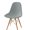 Light Grey, variant on Milk Silk Shell Chair Covers Dining Seat Covers Removable Chairs Slipcover Stool Slipcovers