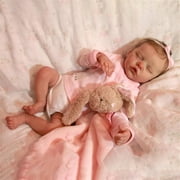 Cute Reborn Baby Dolls Full Body Silicone 18 inch Sleeping Reborn Newborn Baby Realistic Girl Real Life Doll Toys for gift