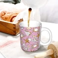 thumbnail image 3 of Yiaed Seafood Print Ceramics Coffee,Large Handle Design,Extra Large Tea and Coffee Cup for Office and Home Mugs, 3 of 6