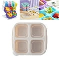 thumbnail image 2 of MOPOOR Bento Snack Containers Set， 4 Compartment Food Storage Containers ，Wheat Straw Meal Prep Lunch Box ，Plastic Food Storage container, Microwave and Dishwasher Safe, 2 of 8