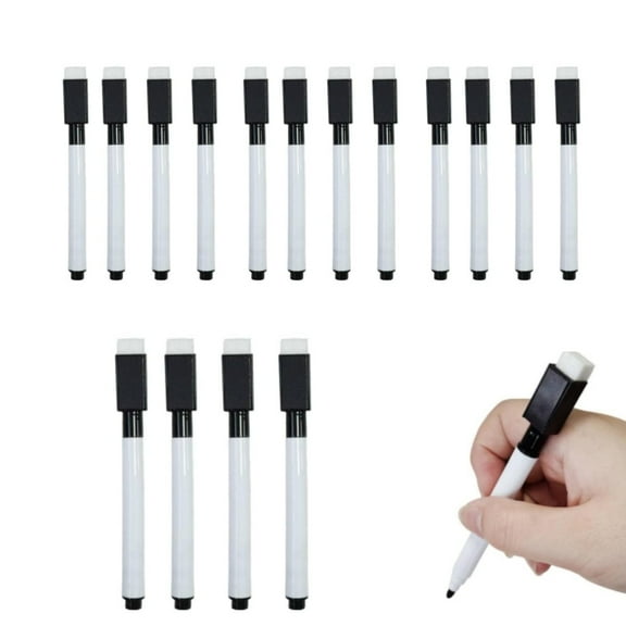 Dry Erase Markers,QZS Reusable Fine Tip Pens for Whiteboard,Pack of 24 Magnetic White Fine Tip for Home