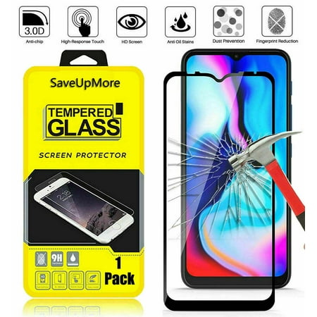 Njjex [1-Pack] for Motorola Moto G Pure / Moto G Power 2022 / Moto Edge 2021 Tempered Glass Screen Protector, Full Screen Coverage, Anti-Scratch, Anti-Fingerprint, Bubble Free