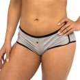 thumbnail image 6 of White Ivy Ladies 7 Pack Boy Leg Cut Cotton Panties, Assorted Boyshort Underwear for Women, Small (Extra Large), 6 of 9