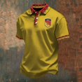 thumbnail image 2 of Mens T Shirts Italian Short Sleeve Classic Versatile Beach Essentials for Men,Yellow,2XL, 2 of 3