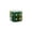 E, variant on Dice Set, Mahjong Dice Set, Gemstone Series, 6 Sided Green Stone Dice With Carved Pips, For Tabletop Board Games, Green, 16mm, 2 Pcs