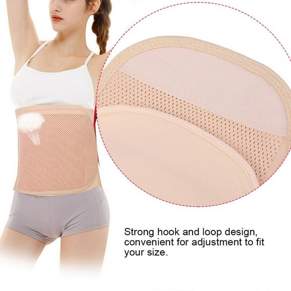 Breathable Postpartum Belly Band Abdomen Support Belt, Adjustable & Comfortable Body Shaper with Strong Hook andDesign, Four Fixed Strips for Support - Material