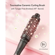KIPOZI Professional Curling Wand Set, 5-in-1 Multi-Curl Iron with Thermal Brush & 4 Ceramic Attachments, Fast Heat Up for Curly/Wavy Hair, Rose Gold Styling Tool Kit, Gift Ready